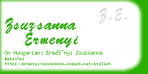 zsuzsanna ermenyi business card